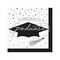 Creative Converting School Spirit White Graduation Beverage Napkins 108 Count